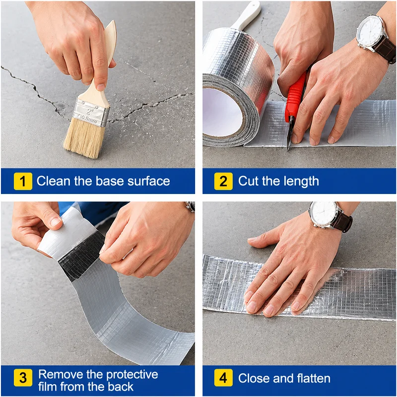 03 Pcs Flex Waterproof Butyl Tape – Strong Waterproof Sealing & Leak Repair Tape
